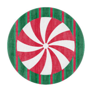 Tabla De Cortar Navidades divertidos y aficionados Peppermint Cand