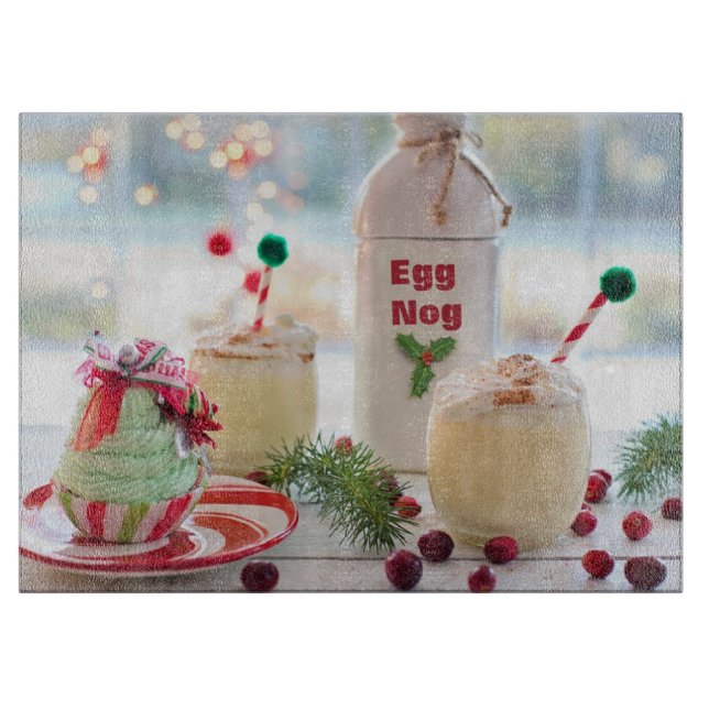 TABLA DE CORTAR NAVIDADES EGGNOG (Anverso)