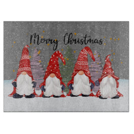 Tabla De Cortar navidades festivos gnomes Holiday Cutting Board