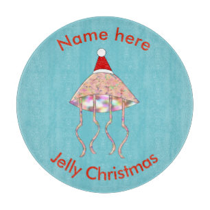 Tabla De Cortar Navidades Fiesta Jellyfish Personalizado Cutting B
