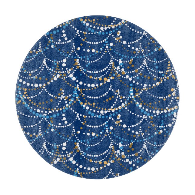 Tabla De Cortar Navidades garland: patrón ininterrumpido festivo (Anverso)