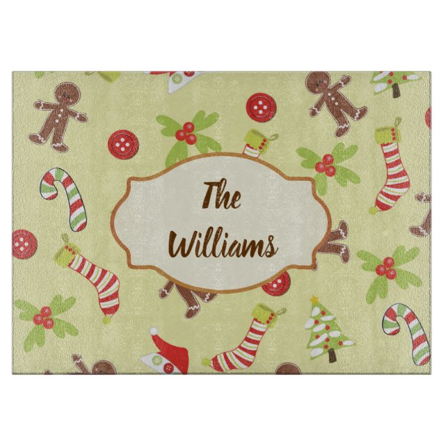 Tabla De Cortar Navidades Gingerbread Men (Anverso)