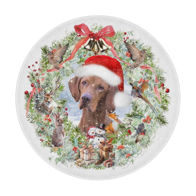 Tabla De Cortar Navidades húngaros de Vizsla (Anverso)