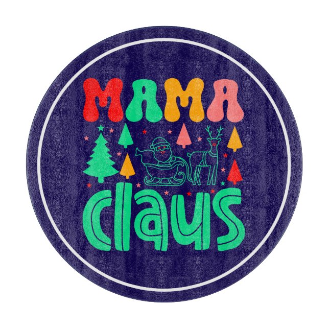 Tabla De Cortar Navidades Mama Claus Design-60097 (Anverso)