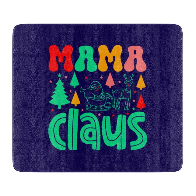 Tabla De Cortar Navidades Mama Claus Design-60097 (Anverso)