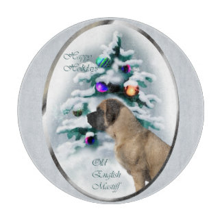 Tabla De Cortar Navidades Mastiff de Inglaterra