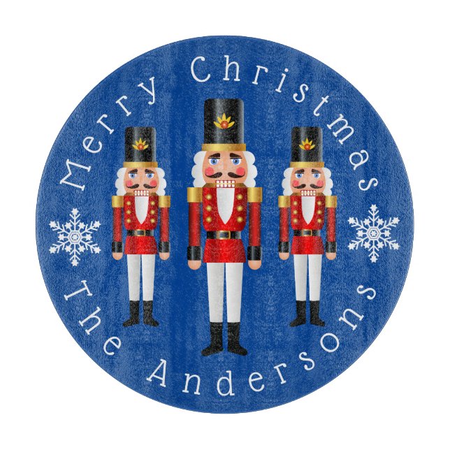 Tabla De Cortar Navidades rojos y blancos: Los petardos se persona (Anverso)