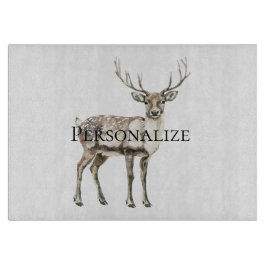 Tabla De Cortar Navidades Rústicos Deer Personalizados