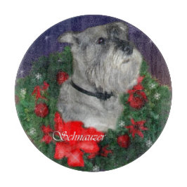 Tabla De Cortar Navidades Schnauzer estándar