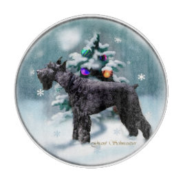 Tabla De Cortar Navidades Schnauzer gigantes