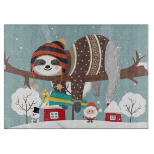 Tabla De Cortar Navidades Sloth