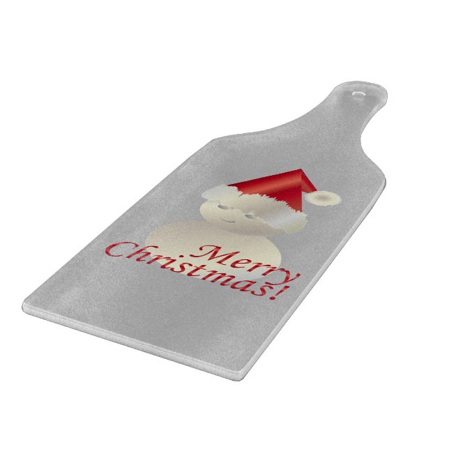 Tabla De Cortar Navidades Snowman (Borde)