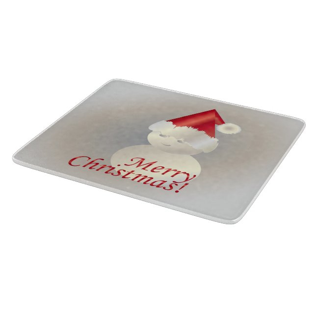 Tabla De Cortar Navidades Snowman (Borde)