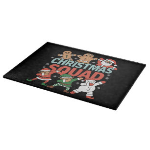 Tabla De Cortar Navidades Squad Santa Dabbing Elf