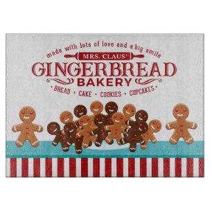 Tabla De Cortar Navidades Sra. Claus gingerbread panadería