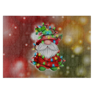 Tabla De Cortar Navidades Sweater Gnome Holiday Luces Tangle