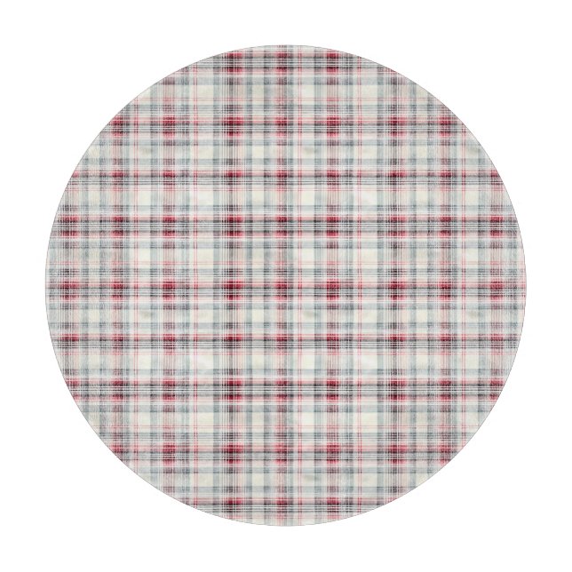 Tabla De Cortar Navidades Tartán Floral Design Series #24 (Anverso)