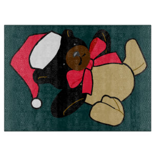Tabla De Cortar Navidades Teddy Bear Cutting Board