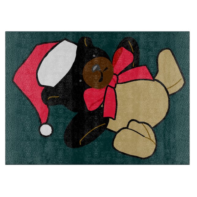 Tabla De Cortar Navidades Teddy Bear Cutting Board (Anverso)