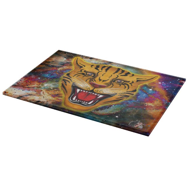 Tabla De Cortar Nebulosa del tigre gruñón (Borde)