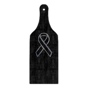 Tabla De Cortar Negro cromado sobre la conciencia de la cinta negr