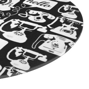 Tabla De Cortar Negro retro o cualquier color y patrón de teléfono