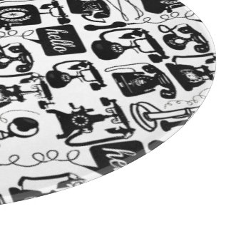 Tabla De Cortar Negro retro o cualquier color y patrón de teléfono
