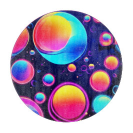 Tabla De Cortar Neon Bubble Universe