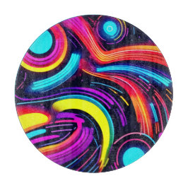 Tabla De Cortar Neon Dreamscape Art