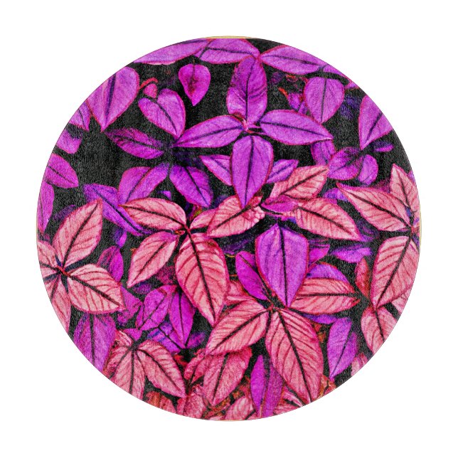 Tabla De Cortar Neon Leaves Wonders (Anverso)