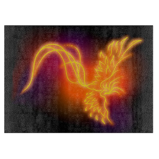 Tabla De Cortar Neon Phoenix (Anverso)
