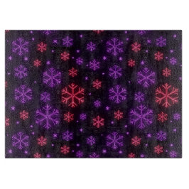 Tabla De Cortar Neon Snowflakes