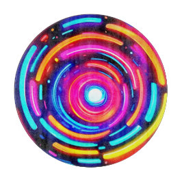 Tabla De Cortar Neon Spiral Light Art