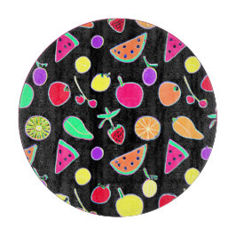 Tabla De Cortar Neón tropical radiante