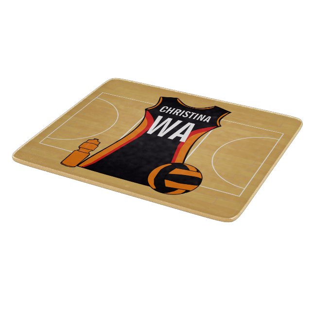 Tabla De Cortar Netball personalizado único (Borde)