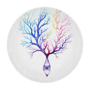 Tabla De Cortar Neurona Purkinje colorida