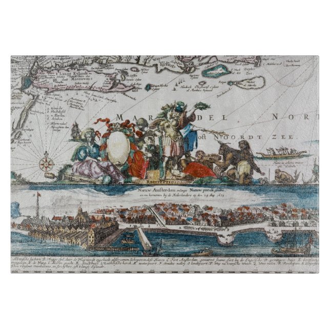 TABLA DE CORTAR NEW AMSTERDAM, 1673 (Anverso)