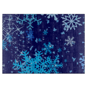 Tabla De Cortar Nieve en Noche de Navidad