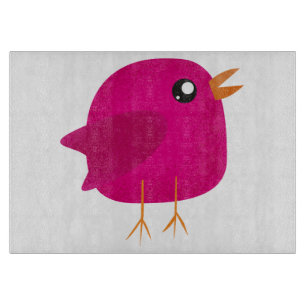 Tabla De Cortar Niños adorables pájaros