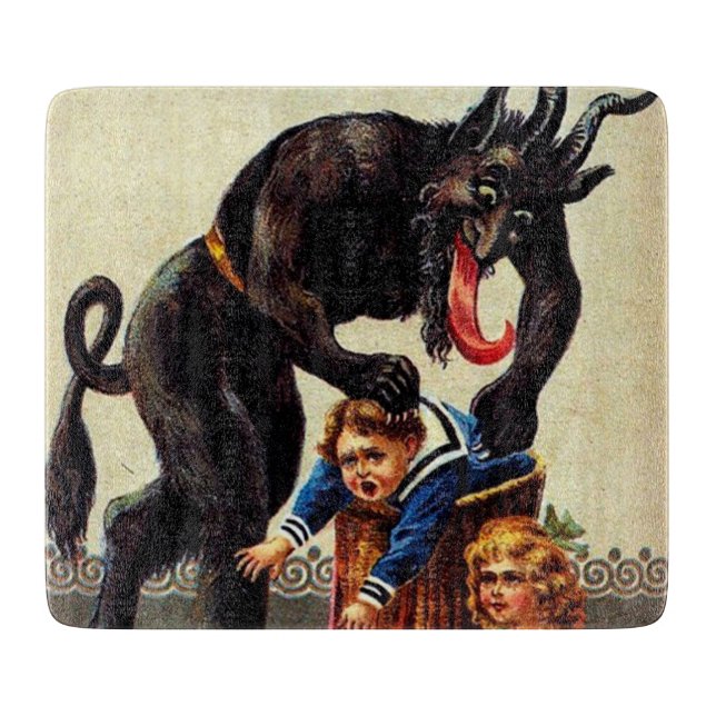 Tabla De Cortar Niños de Krampus en el desfile navideño navideño (Anverso)