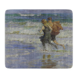 Tabla De Cortar Niños en la playa (por Edward Henry Potthast)
