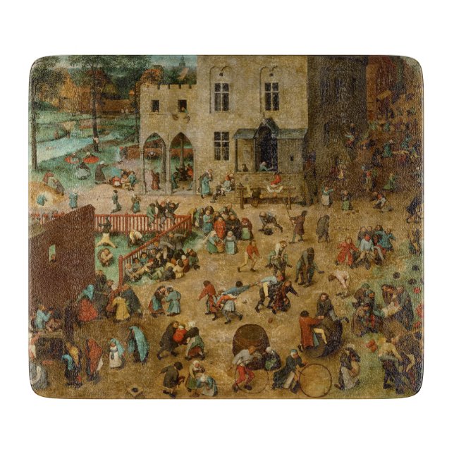 Tabla De Cortar Niños jugando juegos (Pieter Bruegel el mayor) (Anverso)