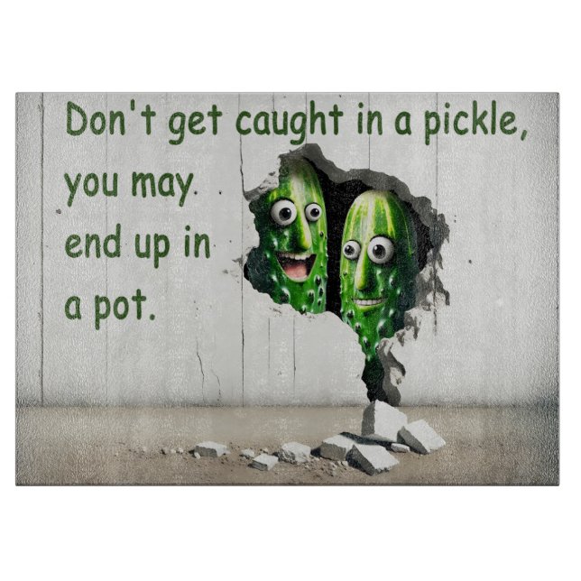 Tabla De Cortar No te atrapen en una polla (Anverso)