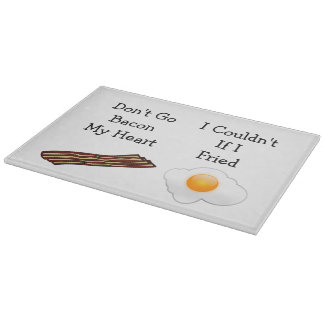 Tabla De Cortar No te vayas a Bacon My Heart Funny