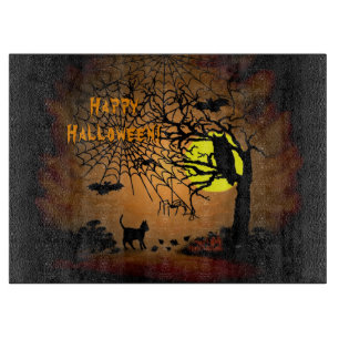 Tabla De Cortar Noche de Halloween, ¡Feliz Halloween!