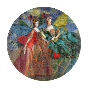 Tabla De Cortar Noche estrellada Doncella Rococó Alas de Mariposa