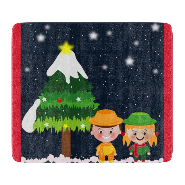 TABLA DE CORTAR NOCHE NAVIDAD (Anverso)