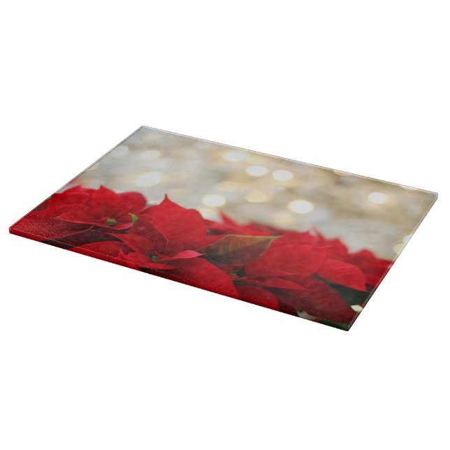 Tabla De Cortar Nochebuena de Navidad (Borde)