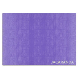 Tabla De Cortar Nombre de color púrpura de Jacaranda