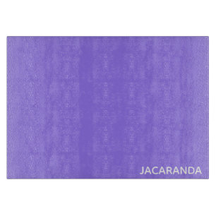 Tabla De Cortar Nombre de color púrpura de Jacaranda